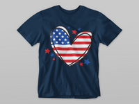 Load image into Gallery viewer, American Flag Heart

