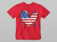 Load image into Gallery viewer, American Flag Heart
