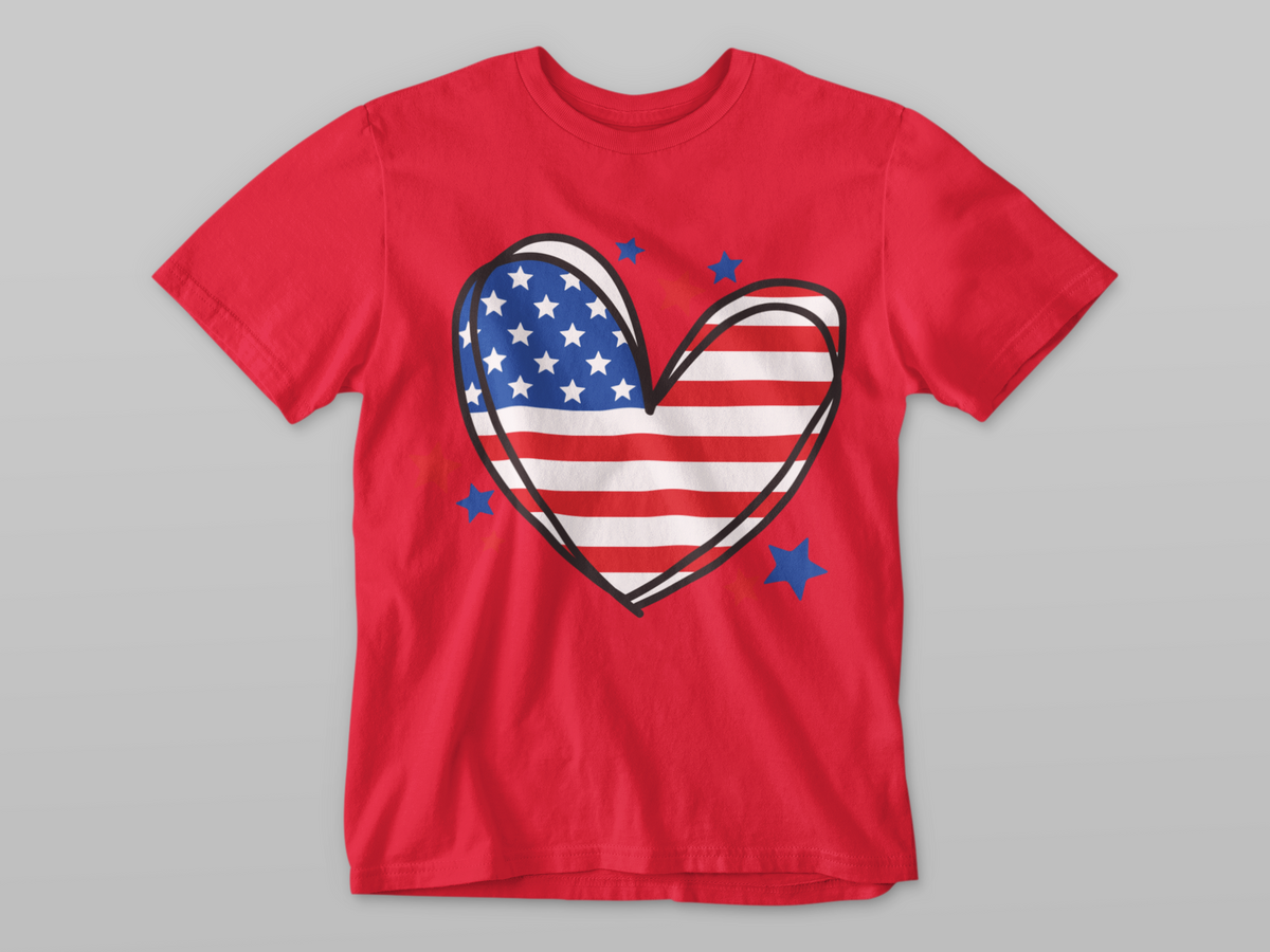 American Flag Heart