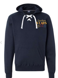 Load image into Gallery viewer, Shakopee Southern Stars Sport Lace up Hoodie w/ embroidered logo
