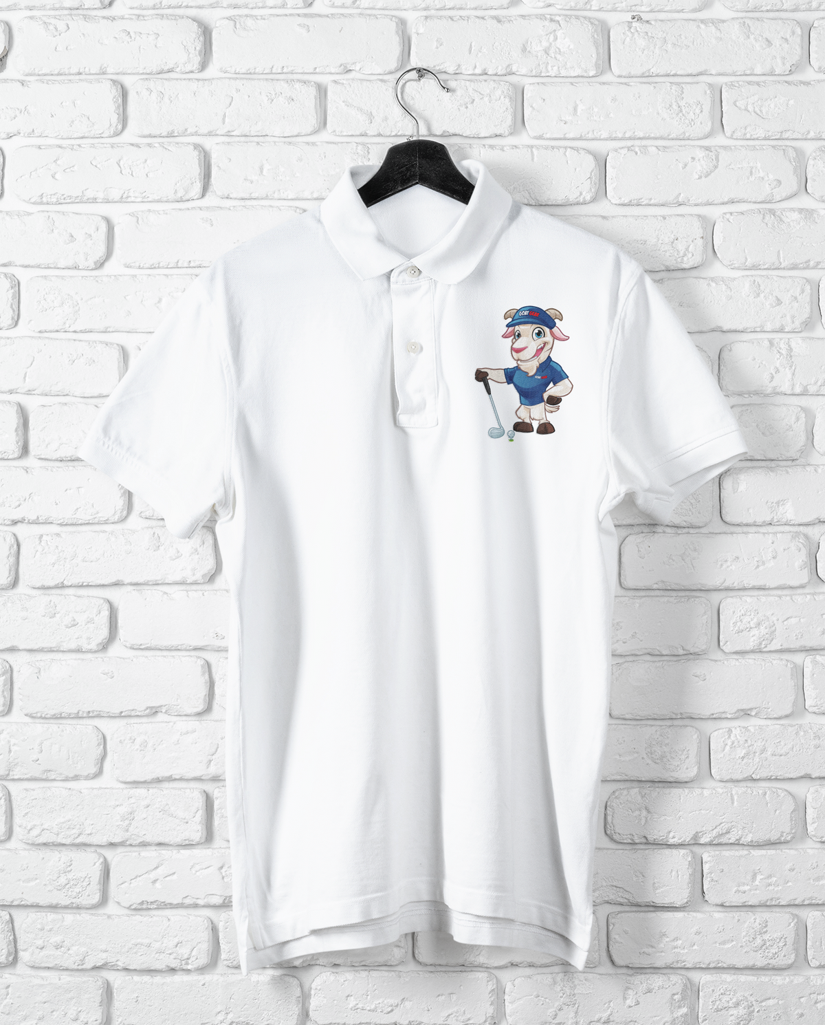 GOAT GEAR Polo- GOLF Navy Goat