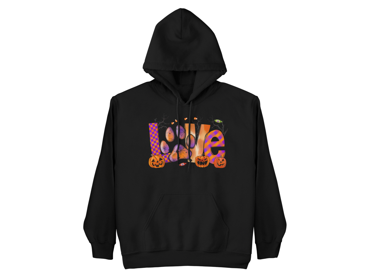 Halloween LOVE Paw Hoodie