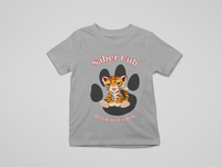Load image into Gallery viewer, SABER CUB ROAR WITH JOY- Toddler T-shirt

