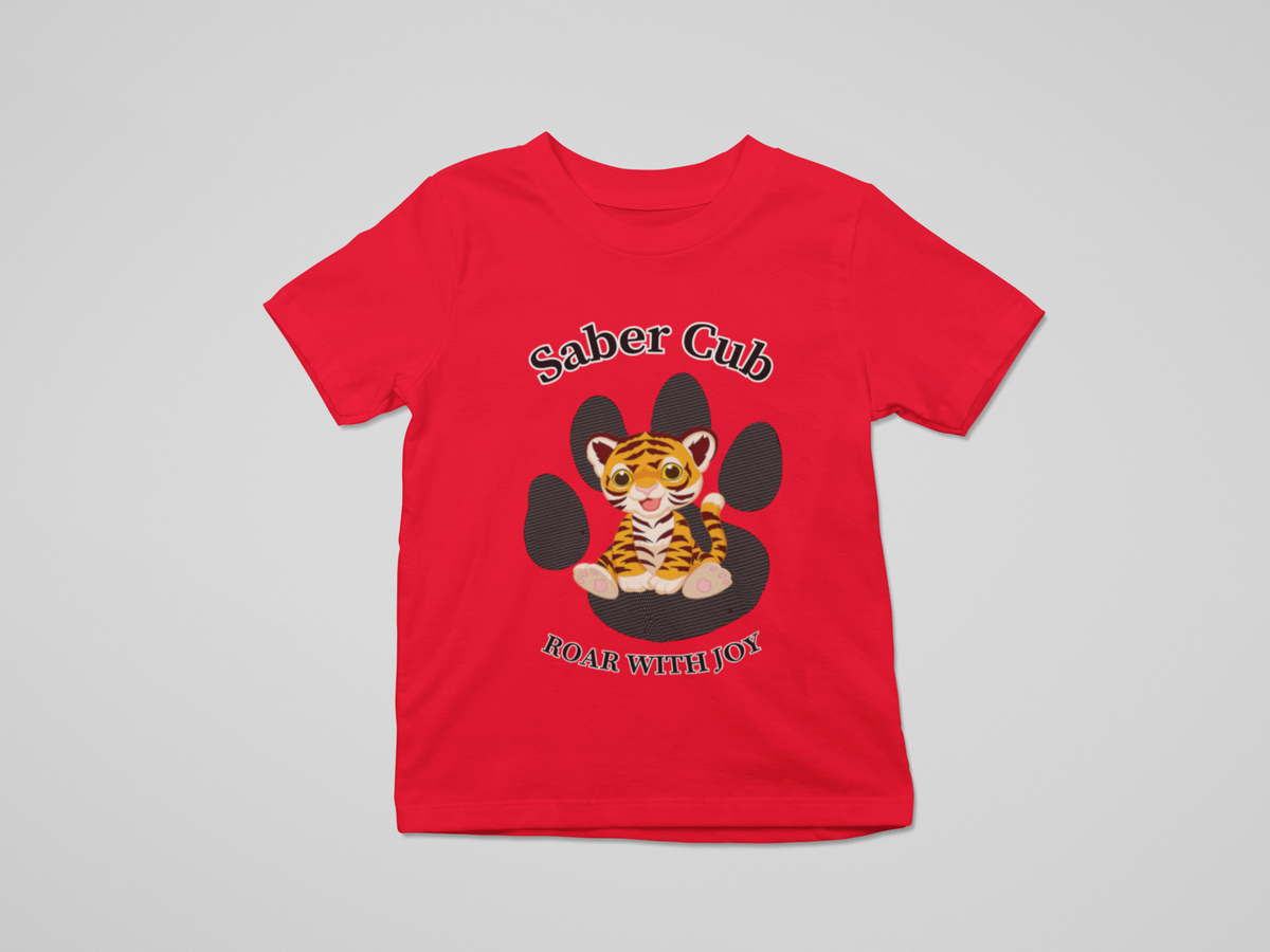 SABER CUB ROAR WITH JOY- Toddler T-shirt