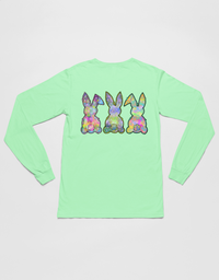Load image into Gallery viewer, Tie Dye Easter Bunnies Long Sleeve

