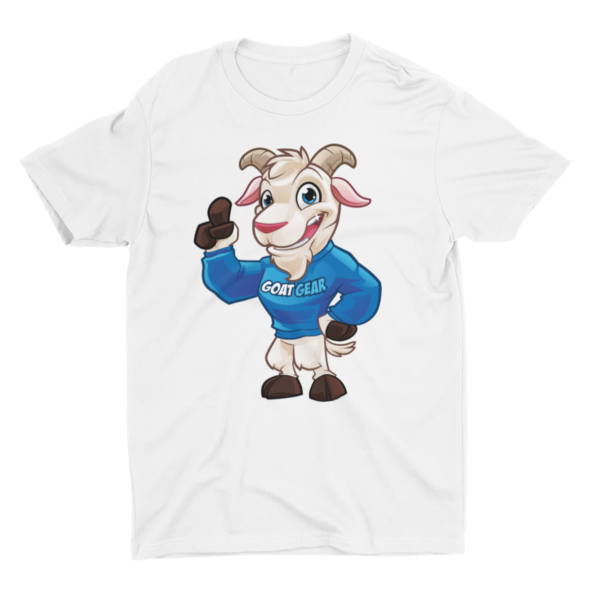 GOAT GEAR Short Sleeve T-shirt- Blue goat