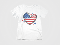 Load image into Gallery viewer, American Flag Heart
