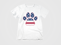 Load image into Gallery viewer, American Flag Paw Print
