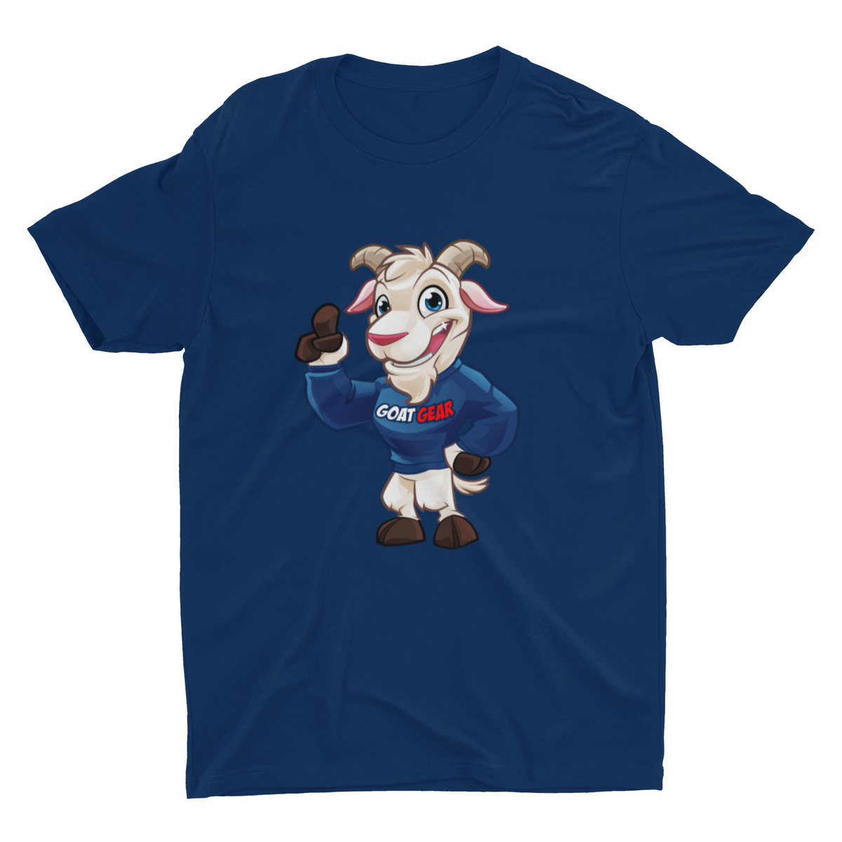 GOAT GEAR Short Sleeve T-shirt- Red & Navy goat