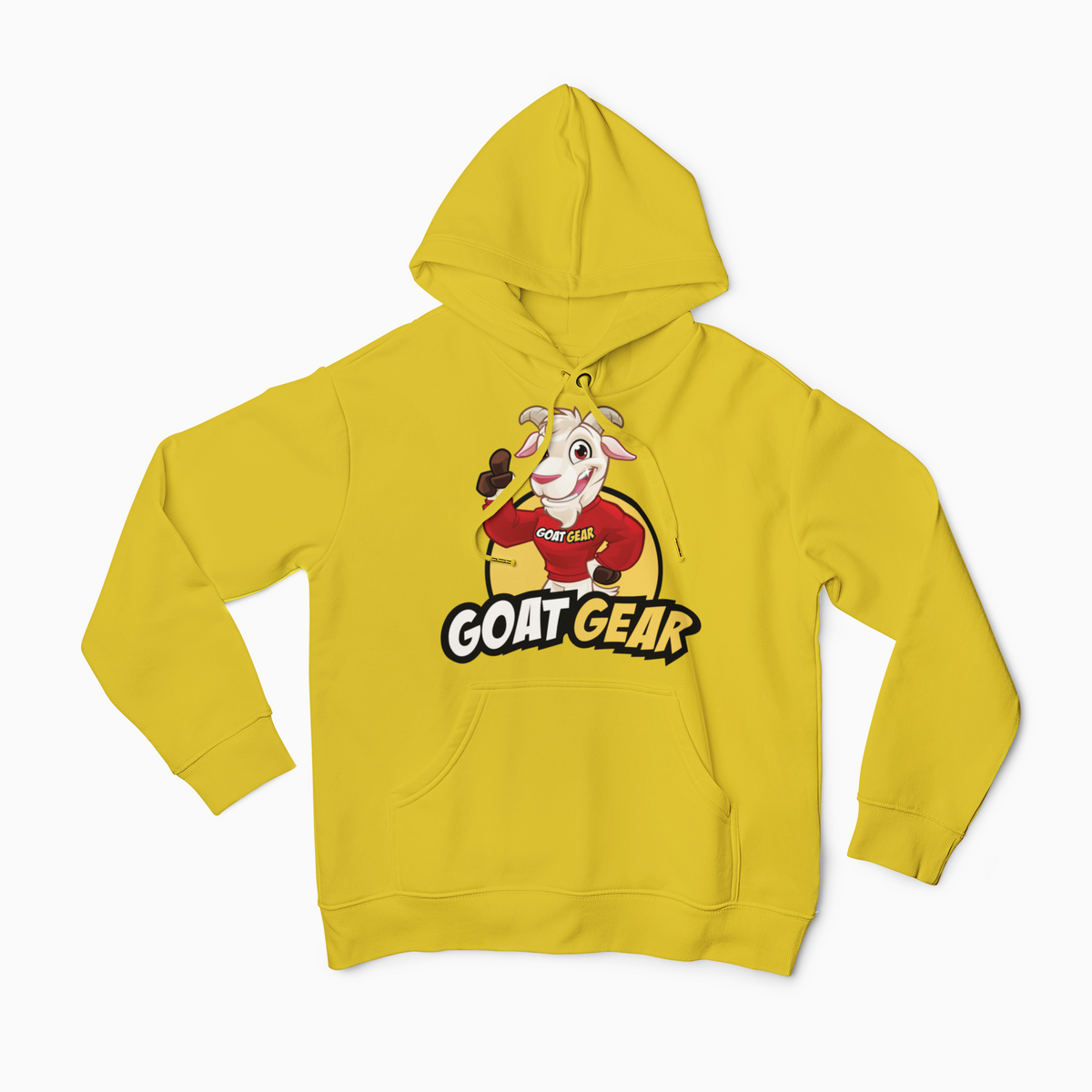 GOAT GEAR Hoodie Sweatshirt- Red & Gold goat