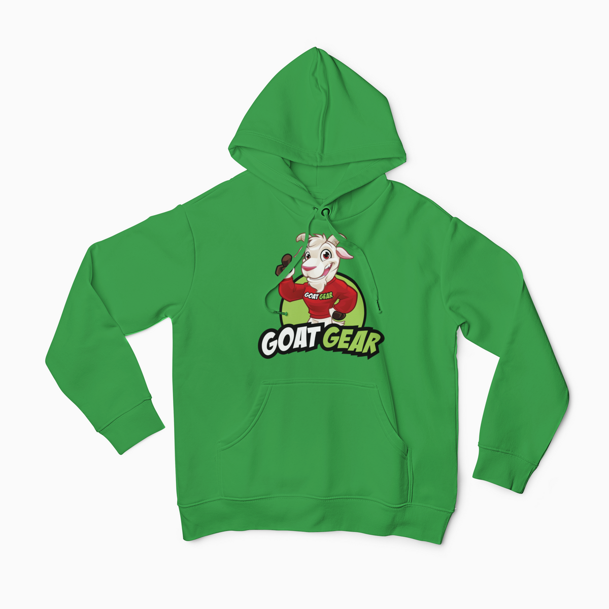 GOAT GEAR Hoodie Sweatshirt- Red & Green goat